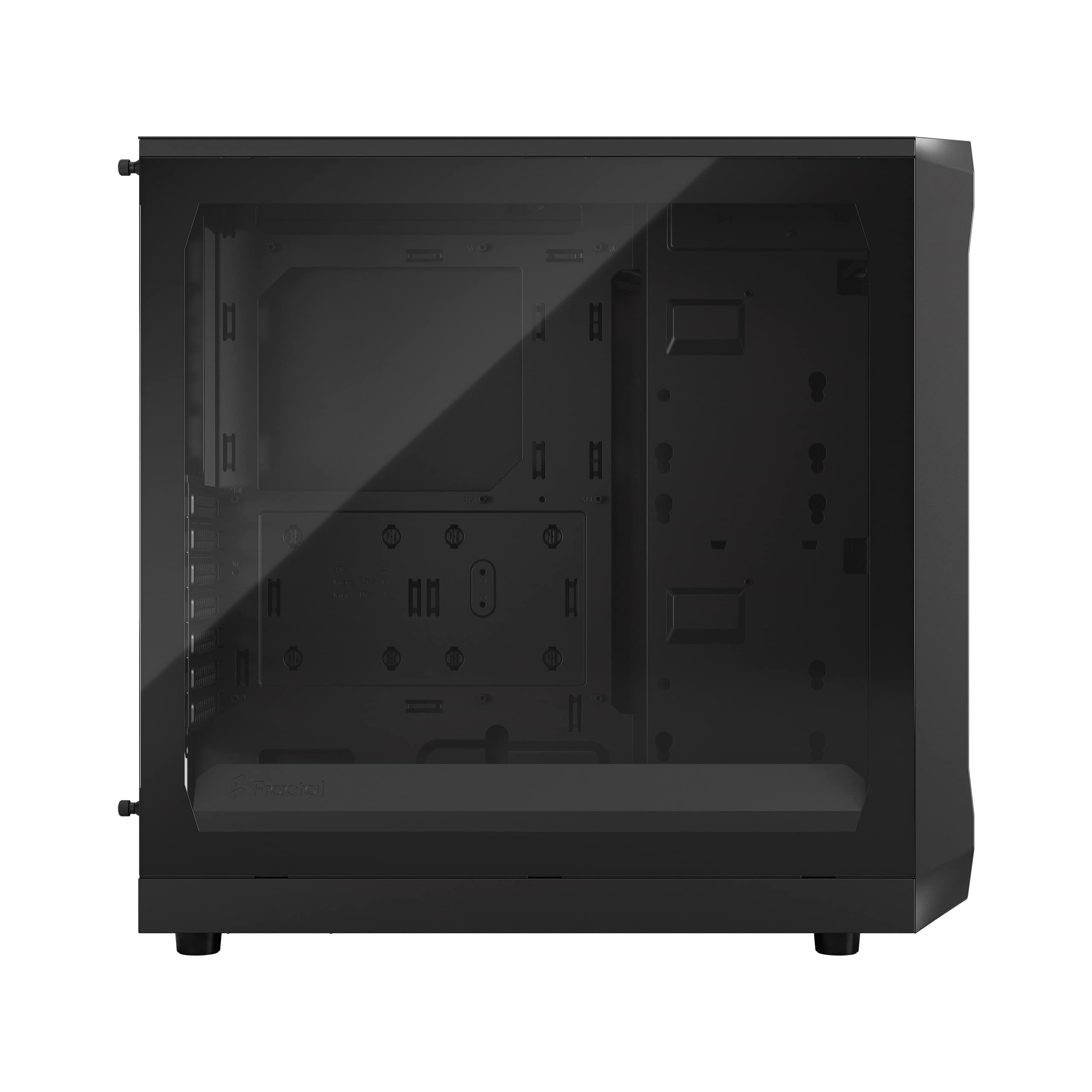 Fractal Design Focus 2 Black - Tempered Glass Clear Tint – Mesh Front – Two 140 mm Aspect Fans Included - ATX Gaming Case – Bild 3