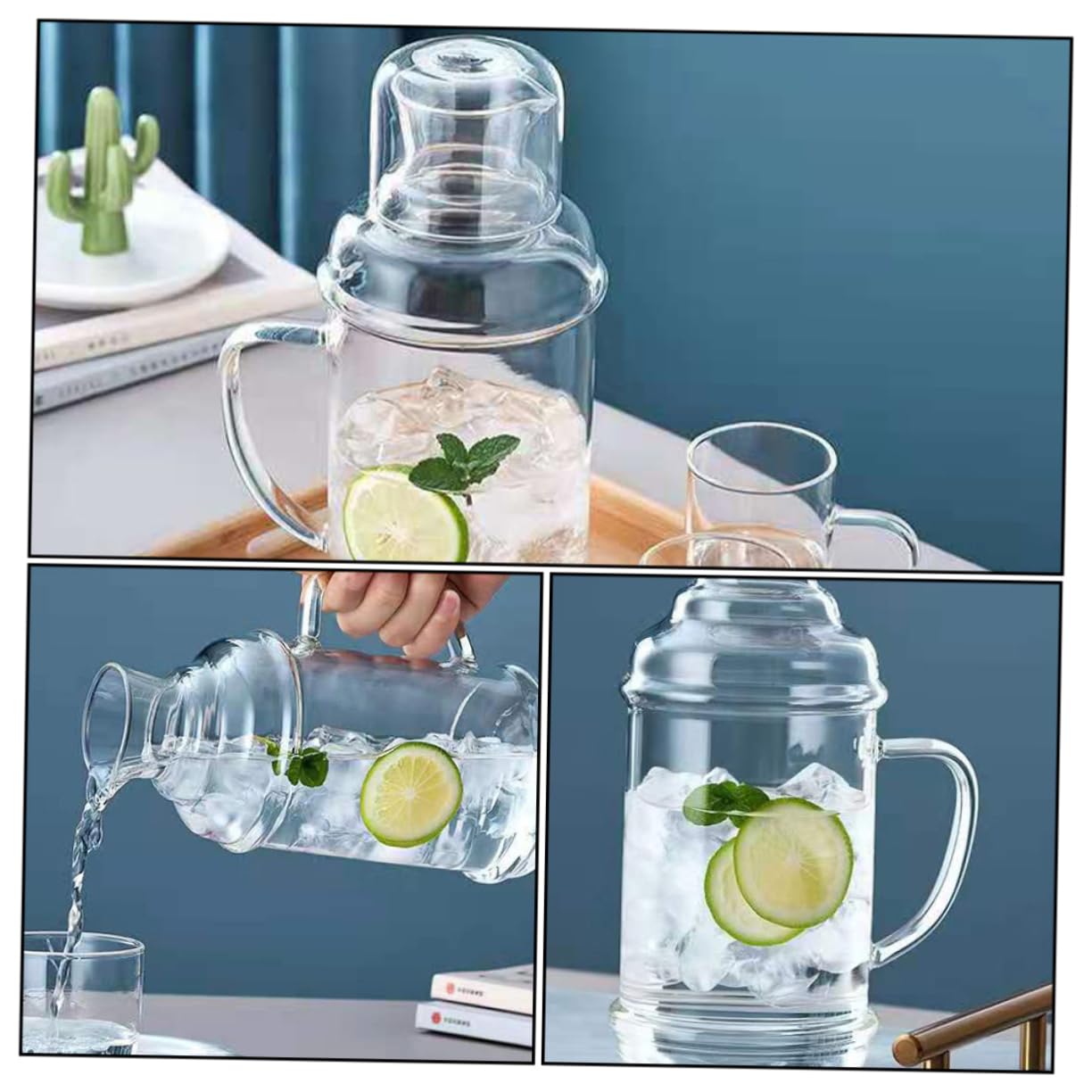 Jarra De Vidrio Resistente Al Calor Hervidor De Agua Para Té Tetera Adecuado Para Familia Para Fiesta Almacenamiento De Bebidas