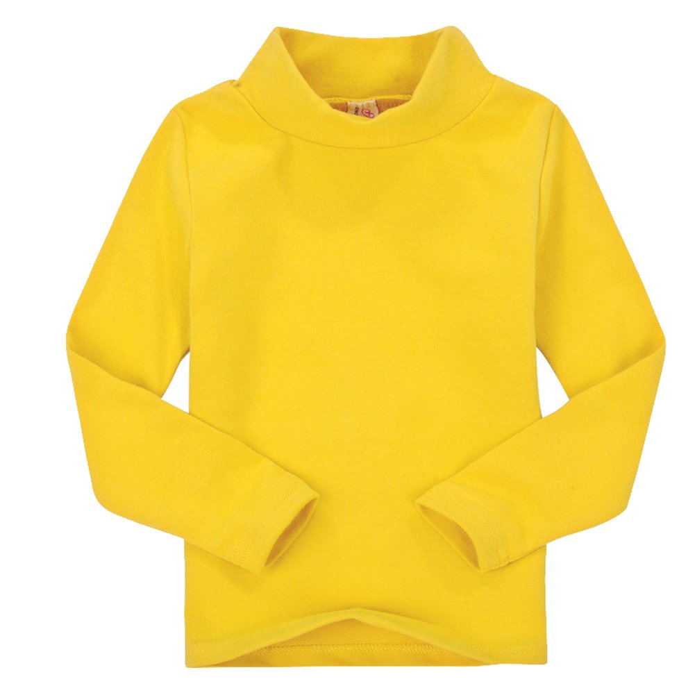 CuteOn Niños para Niños Cuello Alto De Manga Larga Algodón De Camisetas Tops tee Shirt