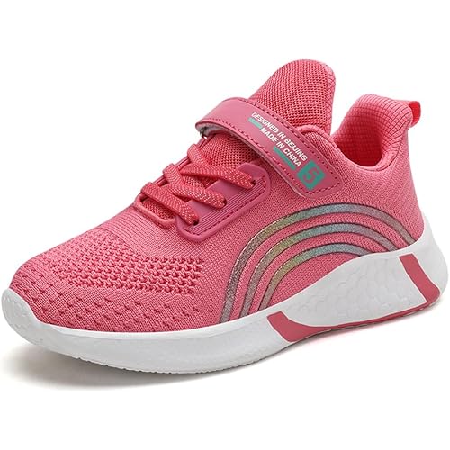 Girls Sneakers Glitter Tennis Shoes Lightweight Non-Slip Running Walking Shoes for Toddler/Little Kid/Big Kid