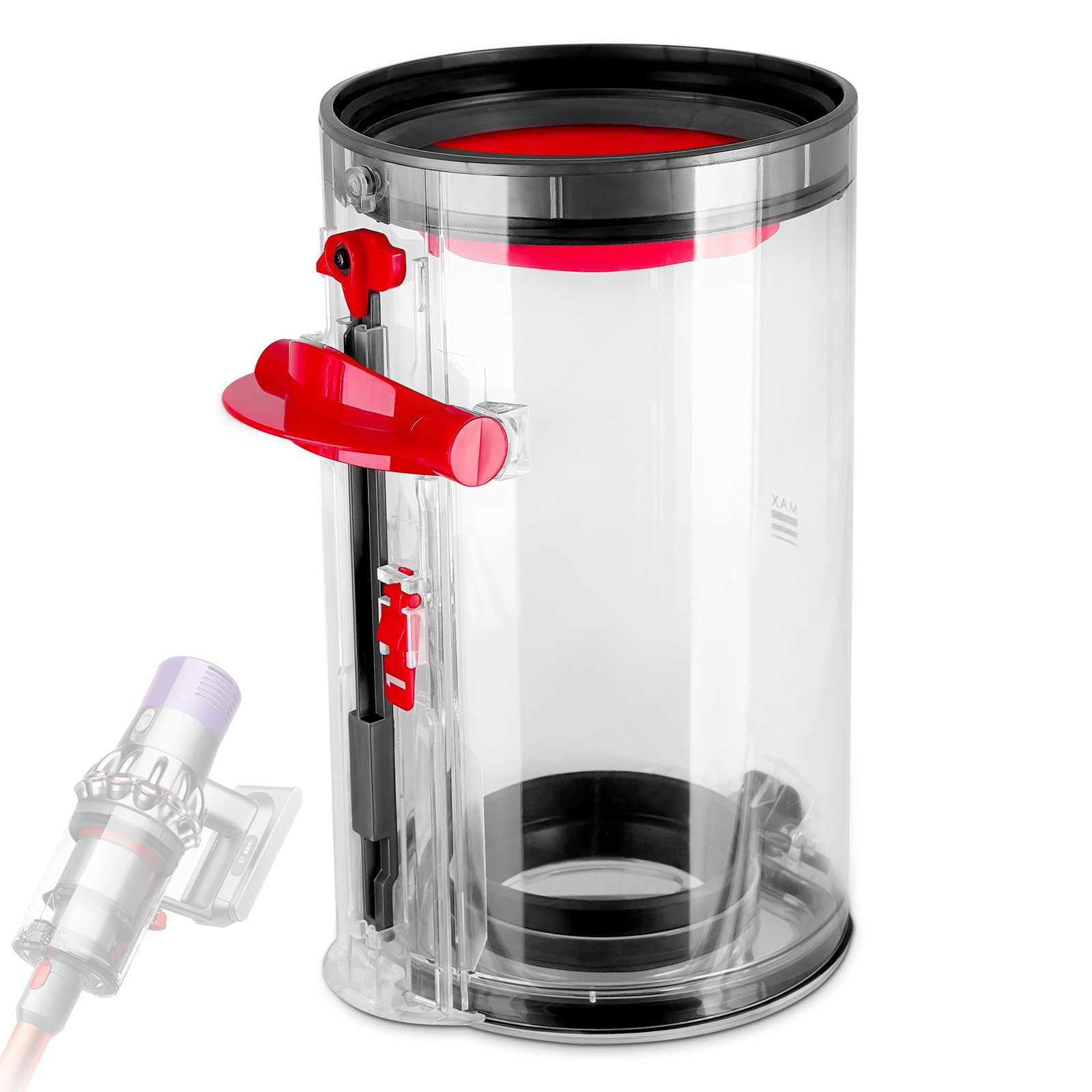 Przezroczysty pojemnik na kurz do odkurzacza Dyson V10 SV12 SV13 SV27, pojemnik na kurz, akcesoria do odkurzaczy Dyson, części zamienne, nasadka, wiadro do odkurzacza Dyson części zamienne