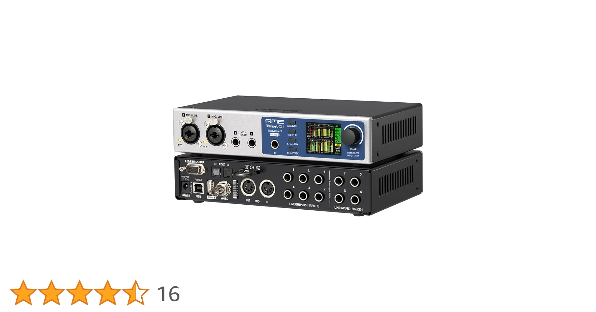 DTM・DAW RME Fireface UCX RME Portable Studio Recorder, USB 2.0 (FF UCX II) : Amazon