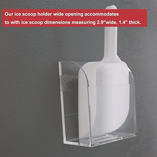 Miniatura 6 de PIAOLGYI Soporte para cuchara de hielo, accesorio para colocar en la encimera, para colocar en la pared, para colocar en la pared (cuchara de hielo