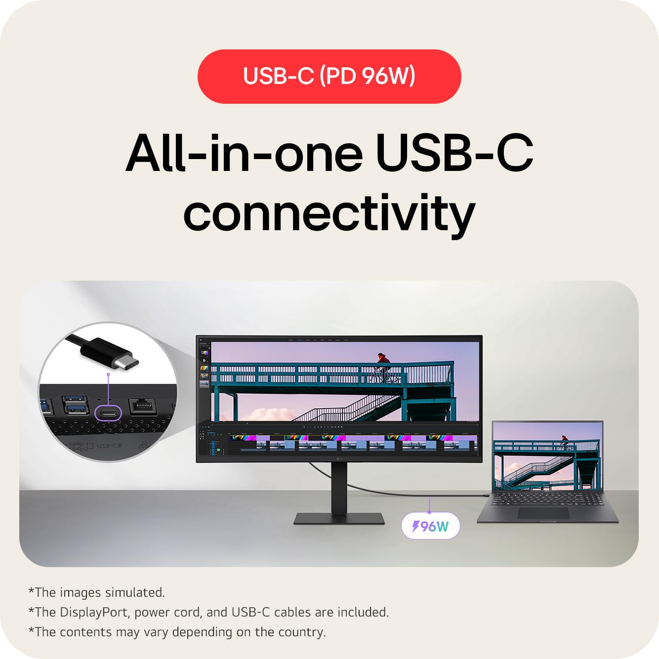 Lg 34 Ips Ultrawide Qhd Monitor Monitor Pc 86,4 Cm [34] 3440 X 1440 Pixel Ultrawide Quad Hd Lcd Nero (34in Ips Ultrawide 3440x1440 - 21:9 1000:1 300c