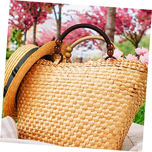 HOODANCOS 4 peças de alça de madeira pérola bolsa de nylon alças de corda alça de madeira alças de b