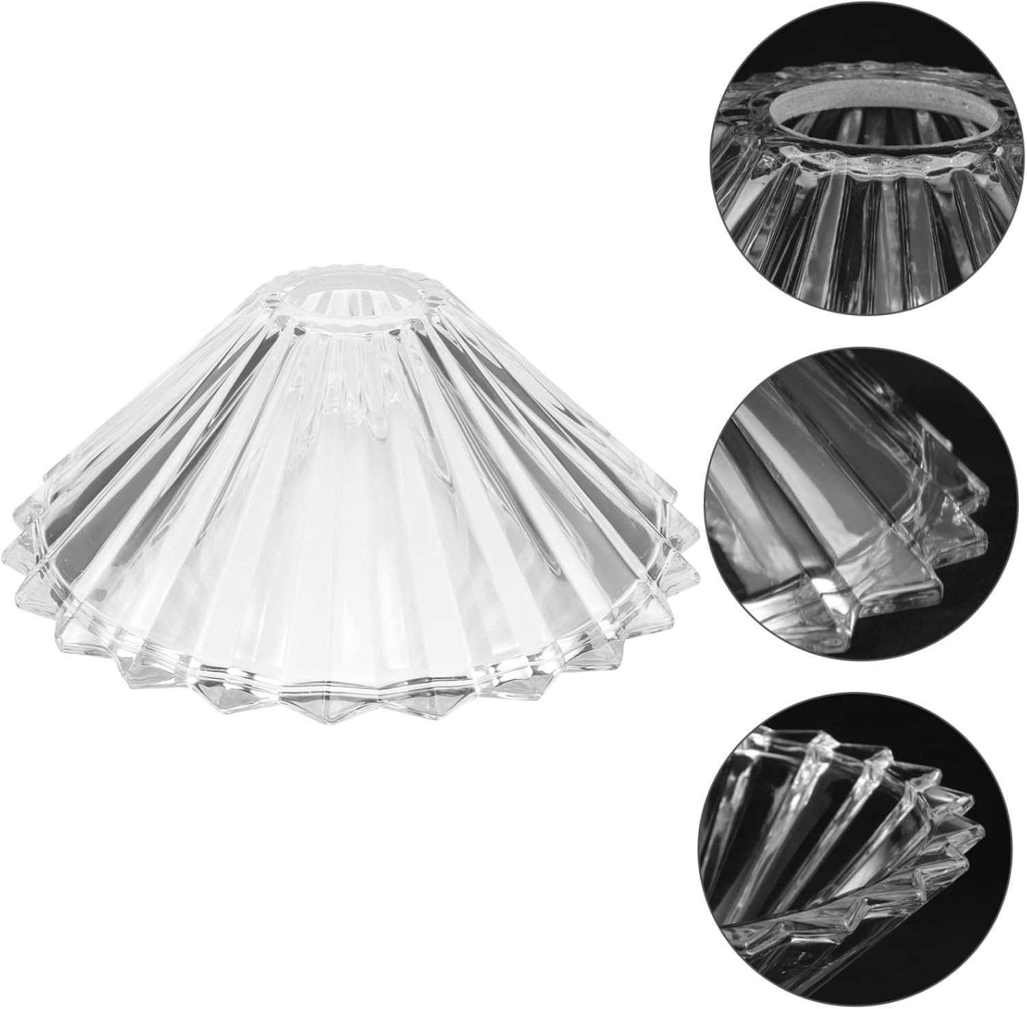 jojofuny Lampshade for Chandelier Vanity Lamp Pendant Lamp Ceiling Light Shade Upgrade to Glass