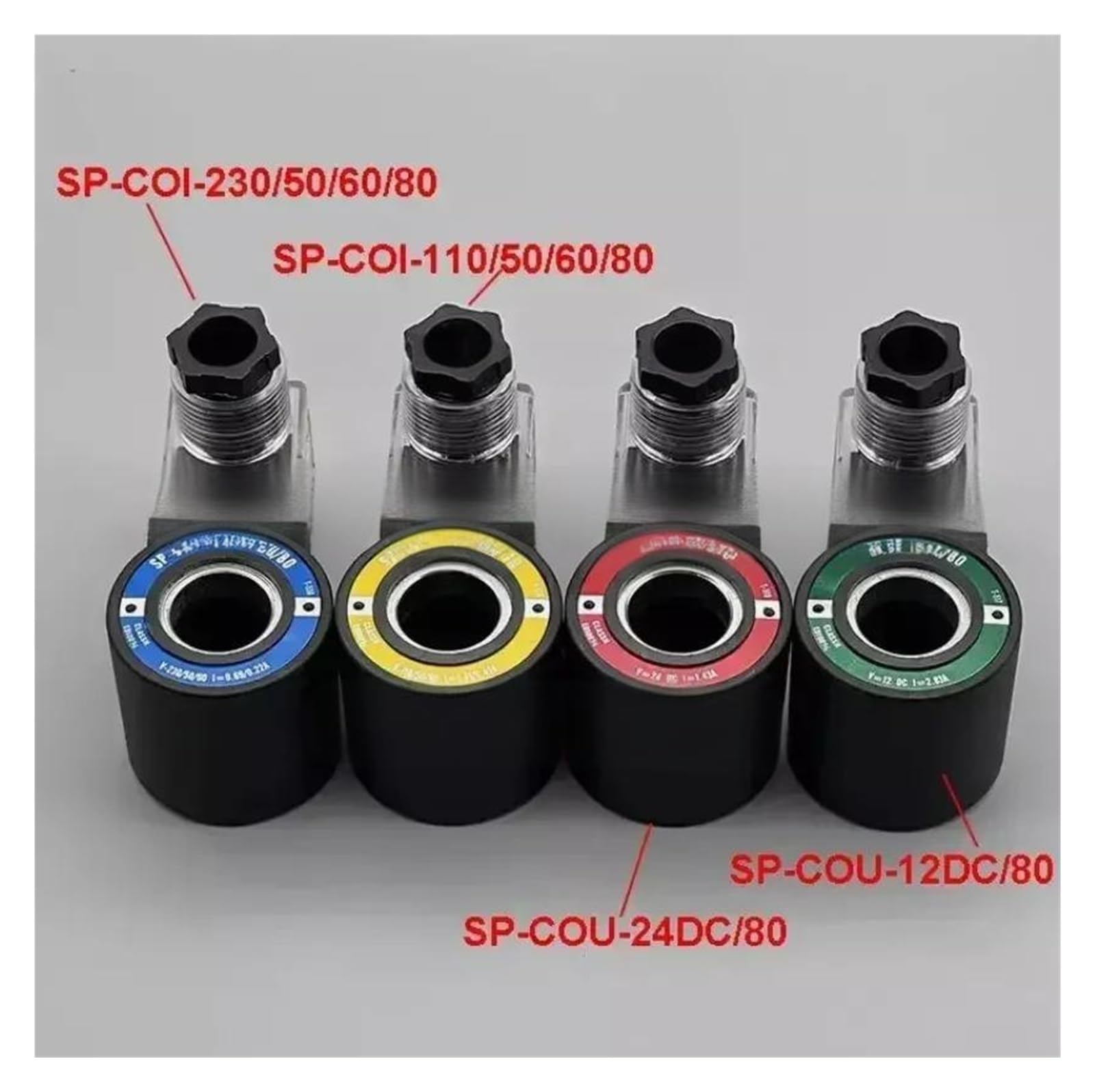 1 Bobina dell'elettrovalvola SP-COU-24DC/80 SP-COU-12DC/80 SP-COI-230/50/60/80 ID18mm(SP-COI-230 50 60 80)