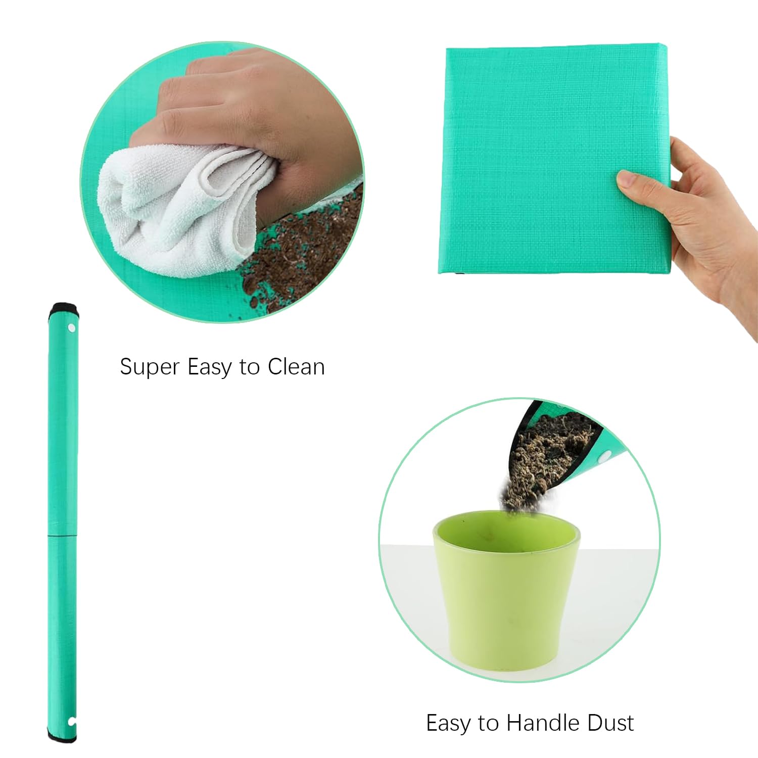 Foldable Waterproof Gardening Mat, Portable Replanting Tray for Indoor/Outdoor Plants - Image 3
