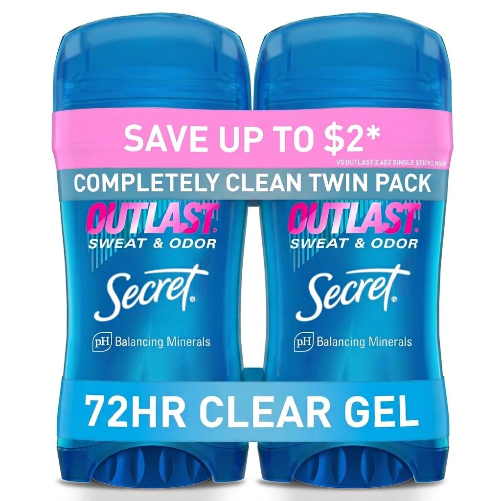 Secret Outlast Completely Clean Scent Women's Clear Gel Antiperspirant & Deodorant 2.6 oz-image-32
