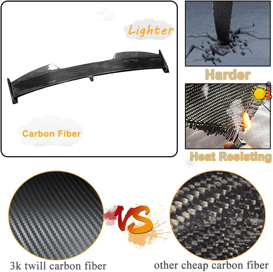 Real Carbon Fiber Rear Trunk Roof Spoiler Compatible with BMW X6M F96 Sport Utility 4-Door 2020-2024 Car Rear Boot Lid Highkick Spoiler Wing Lip Factory Outlet