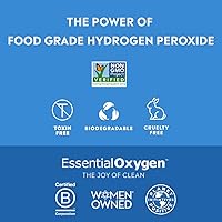 Vista 3 de Peróxido de hidrógeno de Essential Oxygen, 3 % de grado alimenticio, 857584005057, 1, 1