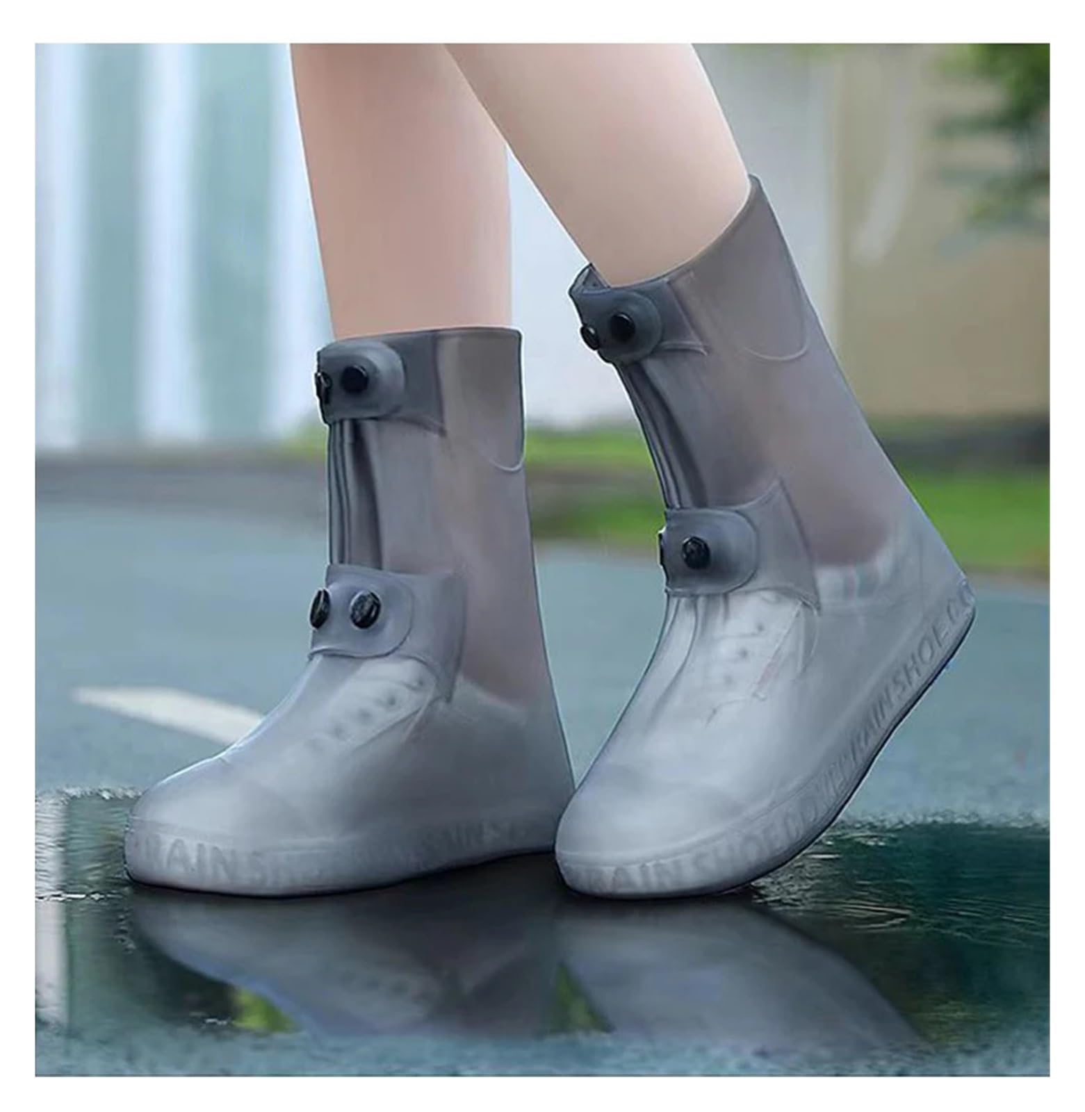 3 pares de cubiertas for zapatos lluvia impermeables antideslizantes Botas for exteriores resistentes al desgaste for mujeres y hombres para Protección
