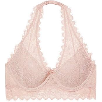 pink halter bralette
