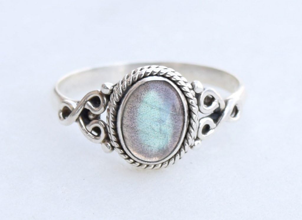 Avicrafts Labradorite Stone Ring 925 Sterling Silver Statement Ring For Women Handmade Gemstone Christmas Jewellery Gift For Her - Image 6