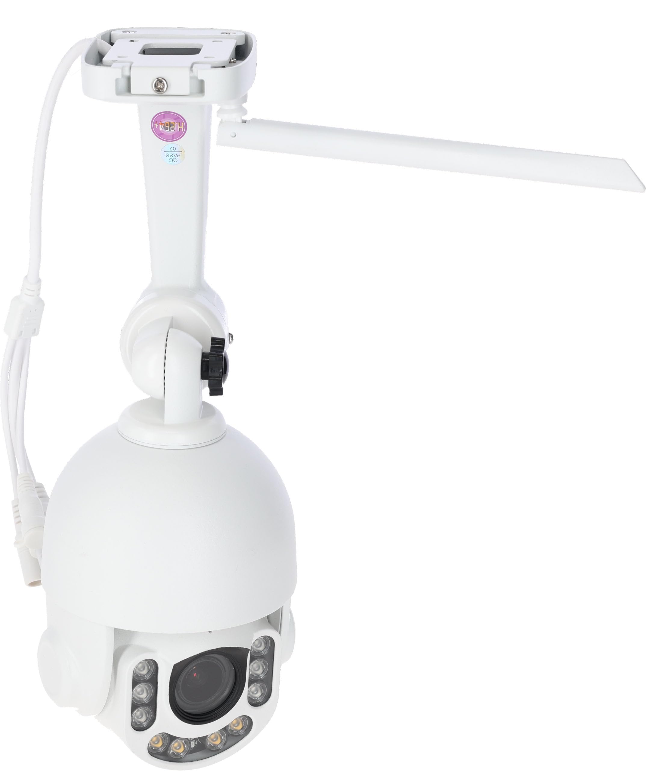 Kerbl IPCam SIM FHD, monitorización de Animales, Color Blanco, para Caballos y Ganado, con detección de Movimiento y micrófono | Cámara Full HD blanca con conexión SIM, detección de movimiento y micrófono integrado para caballos y ganado