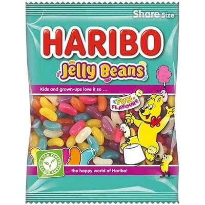 HARIBO Jelly Beans, Share Size, Teal & Pink, 140 G (Bstw713394), Assorted