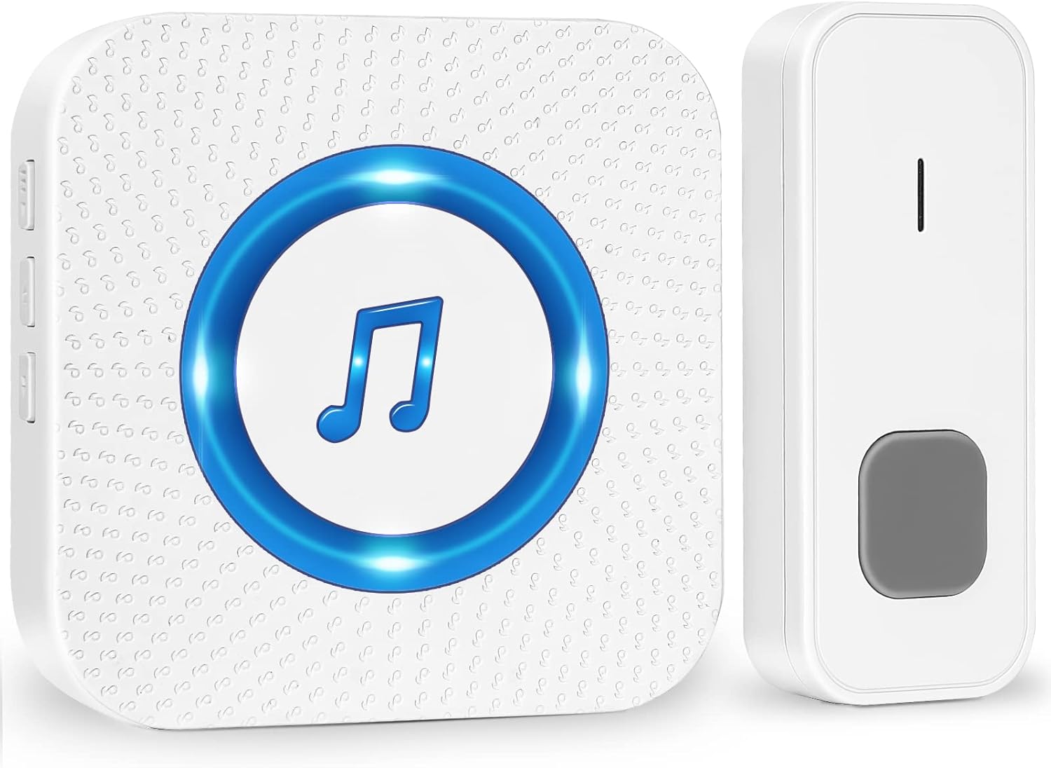 Timbre inalámbrico, alcance de 1000 metros, IP55, exterior resistente al agua, 55 tonos de timbre