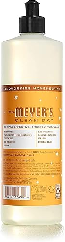 Miniatura 211 de Mrs. Meyer's Clean Day - Detergente líquido para platos, aroma a albahaca, fórmula biodegradable, paquete de 6 unidades, 16 fl oz