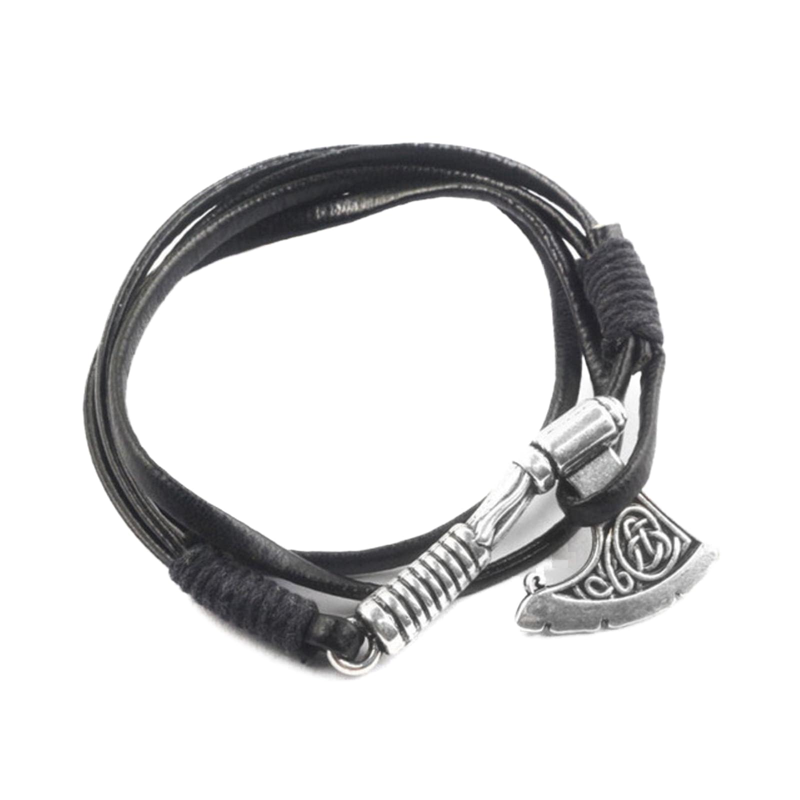 Hcma Men's B76-2 Handmade Norse Viking Bracelets Thor Hammer Para Cord Armband Amulet Rune Knot Scandinavian Bangles Jewelry Gifts