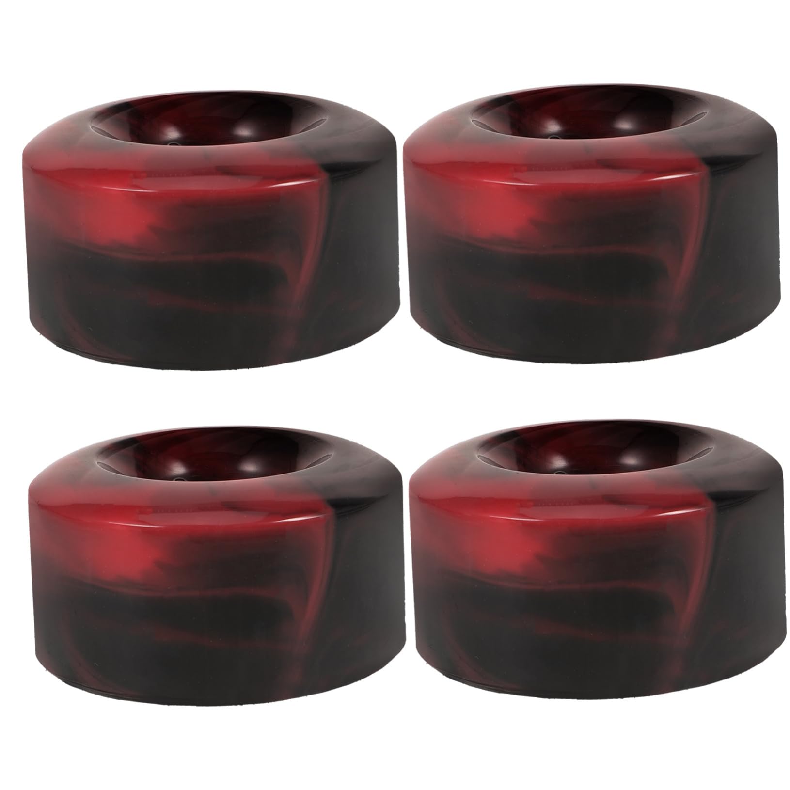 TOBBOMEY 4pcs PU Skateboard Wheels with Bearings High Performance Replacement Roller Wheels for Daily Practice Artistic Skating Design