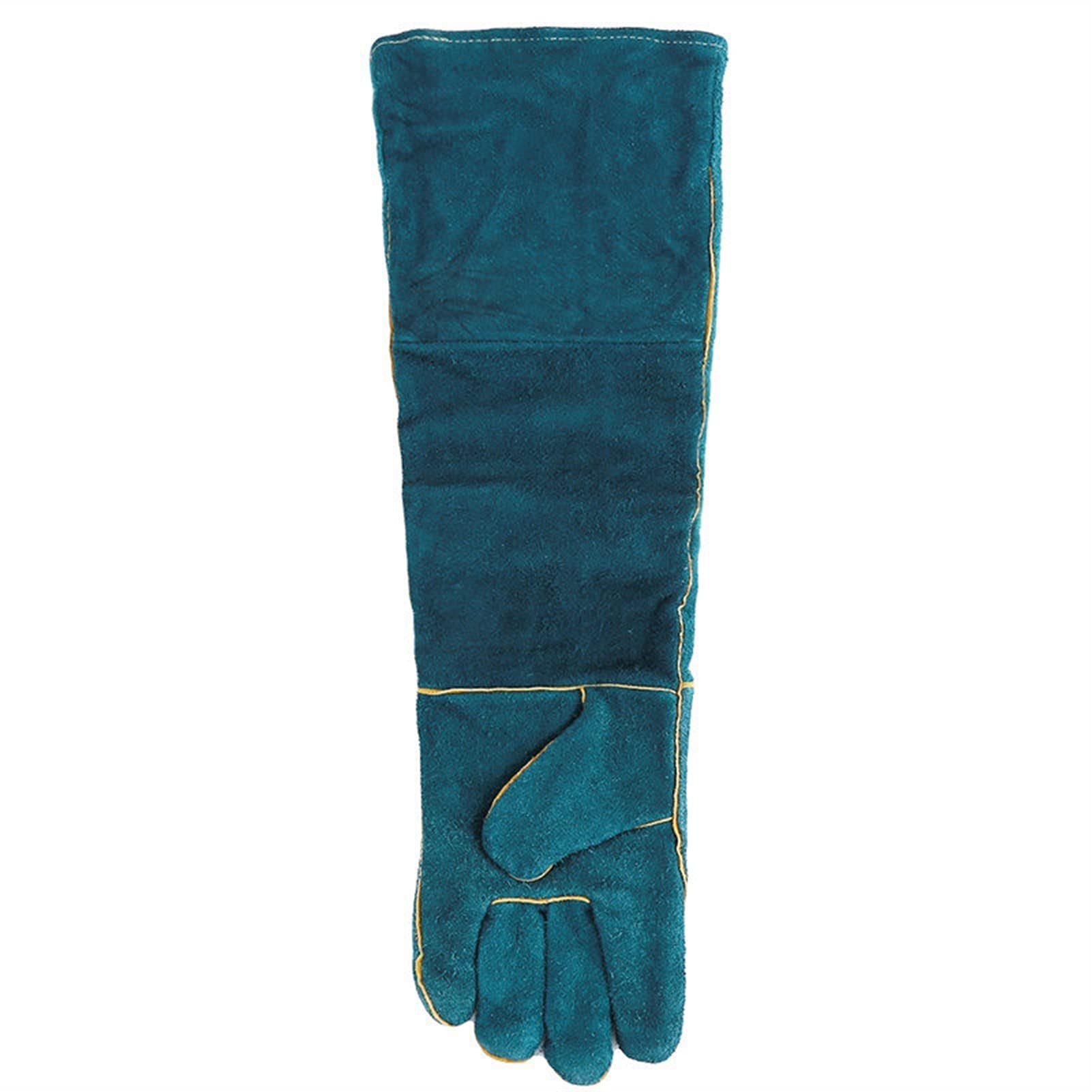 Gants de jardin Gants de sécurité de travail Gants de soudage pour soudeur Travaux épais Cuisine Cuisine Cuisine Chaleur Protection de sécurité Glove Long Cuir Vert Animaux de protection Glove de prot