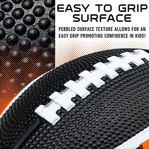 Image of Franklin Sports NFL Football - Kids Foam Football - Soft Junior Size 8.5 inch Ball with 3D Logos - Perfect for Gameday + Tailgates