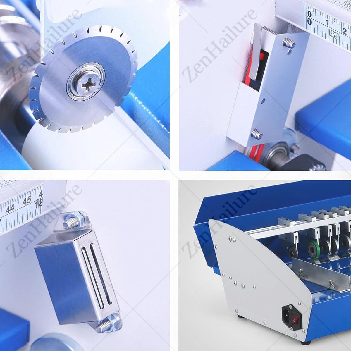 Máquina perforadora eléctrica de 520 mm, cortador de metal resistente para portadas de libros, menús, boletos, fotos, documentos, tarjetas, invitaciones