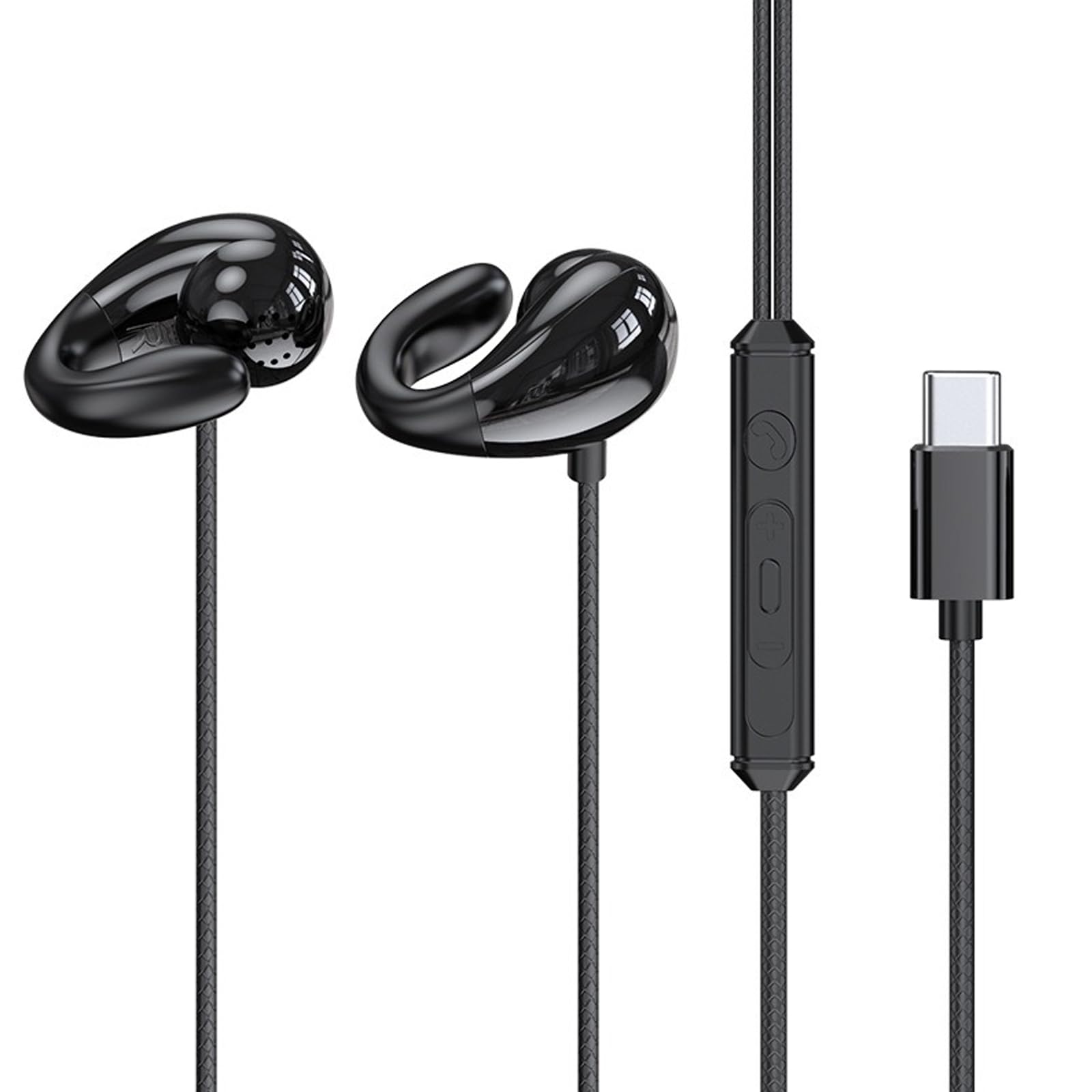 Amazon.com: JINSERTA Open Ear Clip Wired Headphones Sports