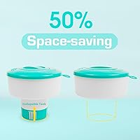 Vista 3 de POOLWHALE Flotador con cloro y bromo para piscina y spa, Azul