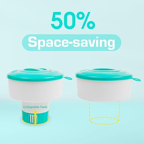 Miniatura 3 de POOLWHALE Flotador con cloro y bromo para piscina y spa, Azul