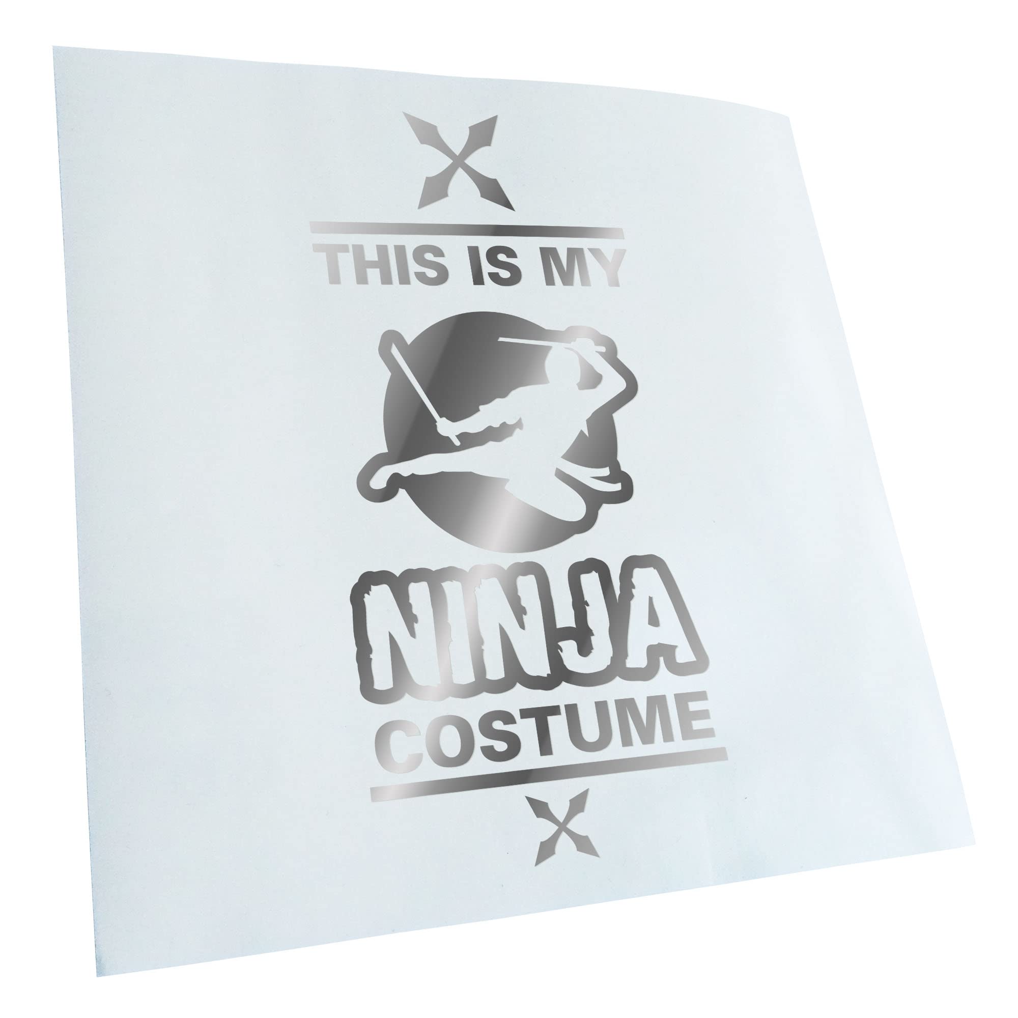 Kiwistar This is My Ninja Costume Sticker 25 Colours Neon Matt