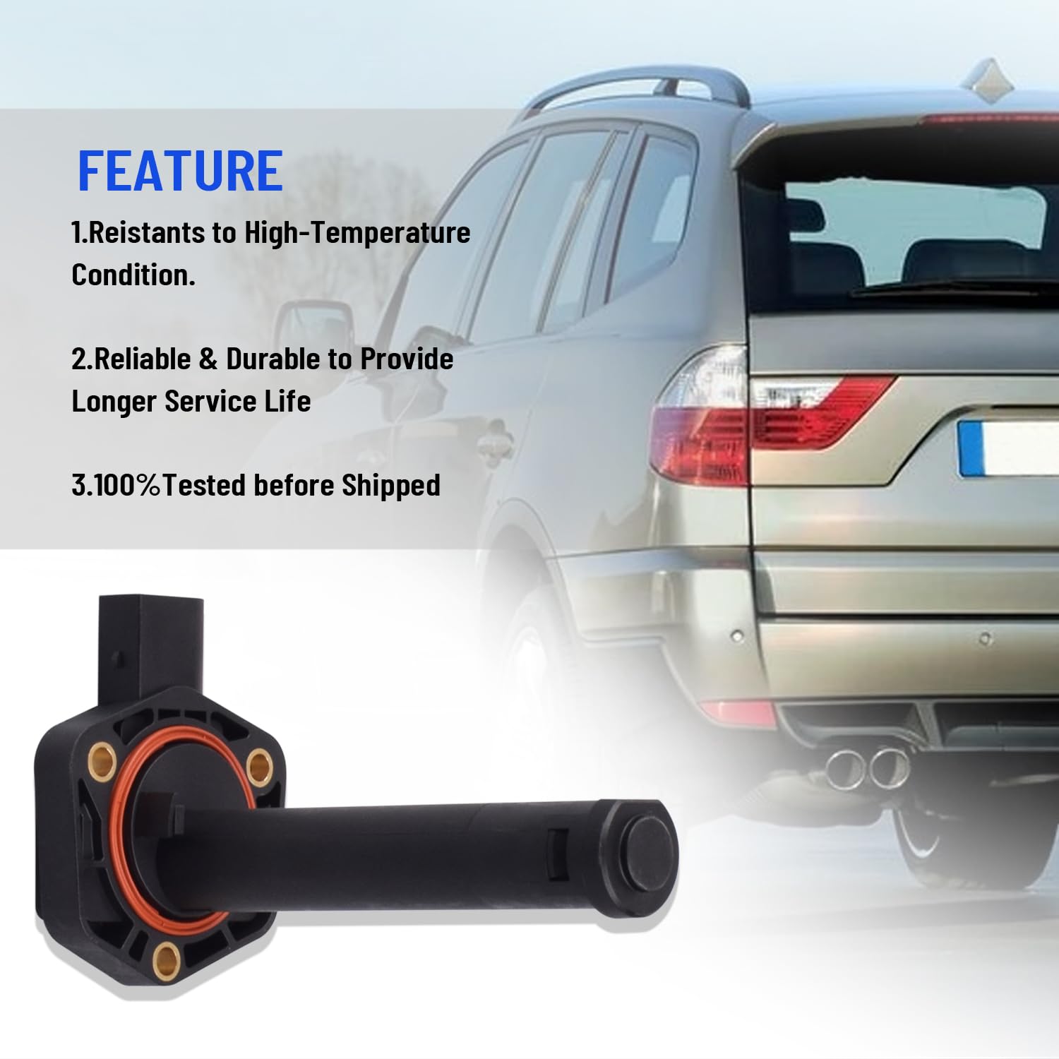 Sensor de nivel de aceite del motor 12617607909, compatible con BMW F10 E90 E60 E61 F25 E70 F11 F01 F02 X3 F25