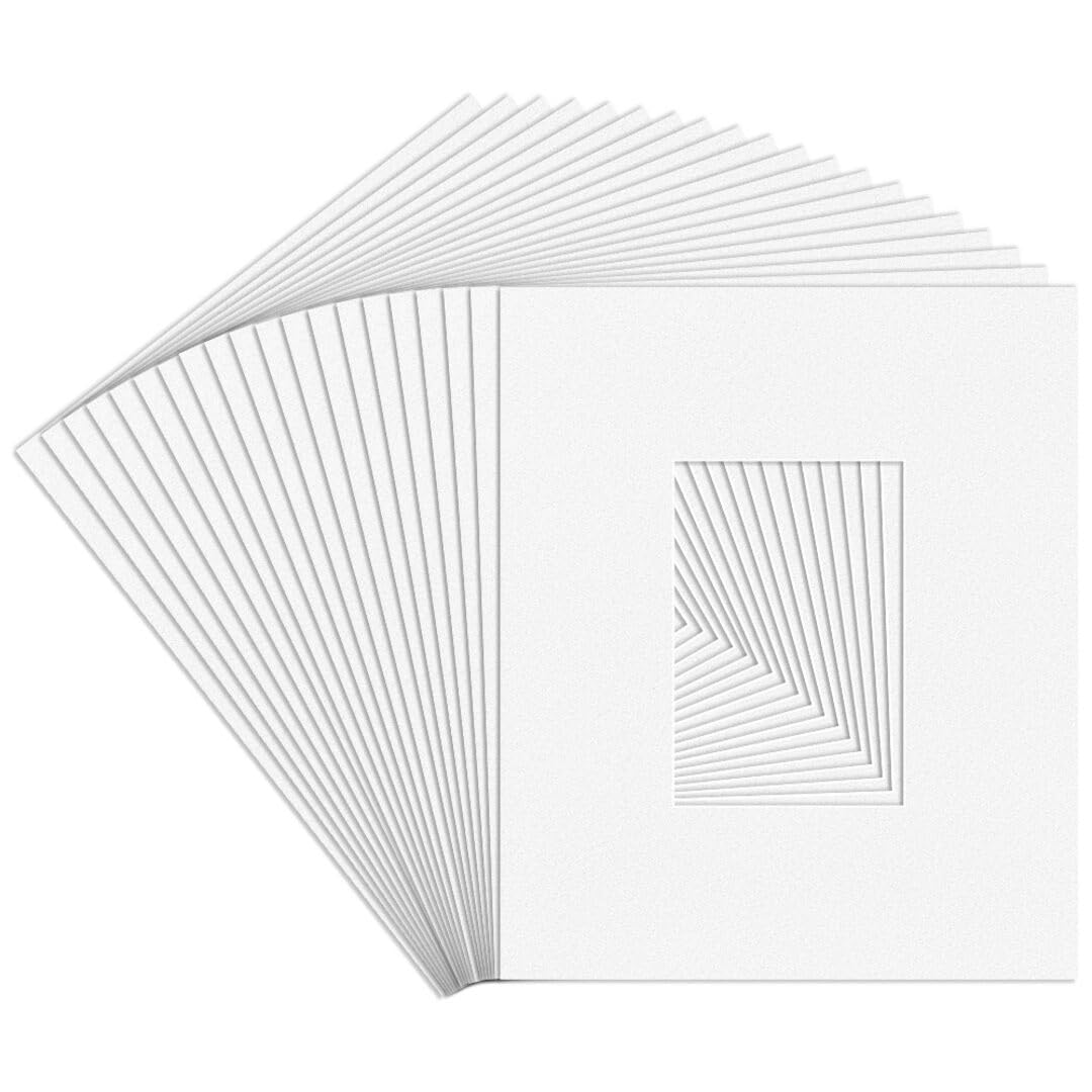 Procut Global White 12x10" Picture Mounts - Fits 6x4" Photo Size โ image 1