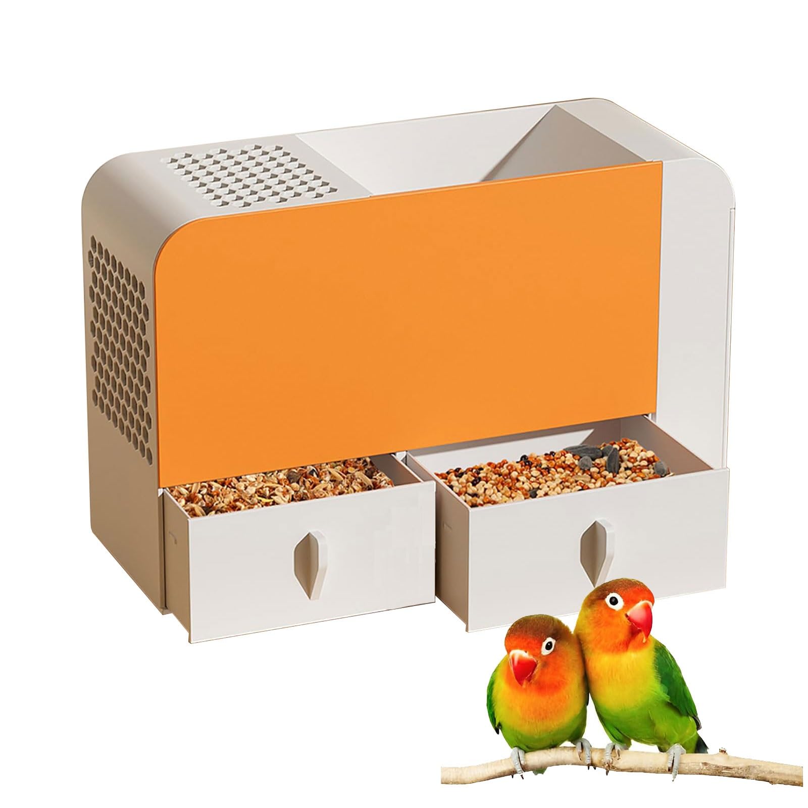 Elektrischer Vogelfutter-Schalenspalter, Papageienfutter-Getreideblasgerät, Hülsentrenner, 5-stufig einstellbare Windgeschwindigkeit, for Hirse, Verschiedene Getreidesorten, Melonenkerne