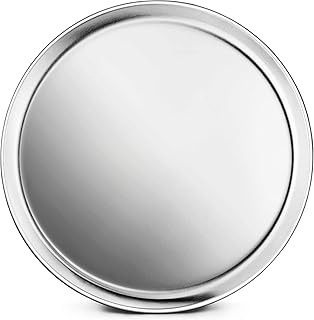 New Star Foodservice 50813 Restaurant-Grade Aluminum Pizza Pan, Baking Tray, Coupe Style, 12-Inch