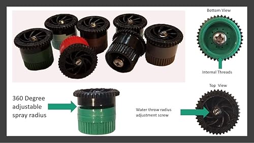 Miniatura 6 de Modtek - Cabezales emergentes de repuesto para aspersor RainBird, Hunter y Orbit, 10