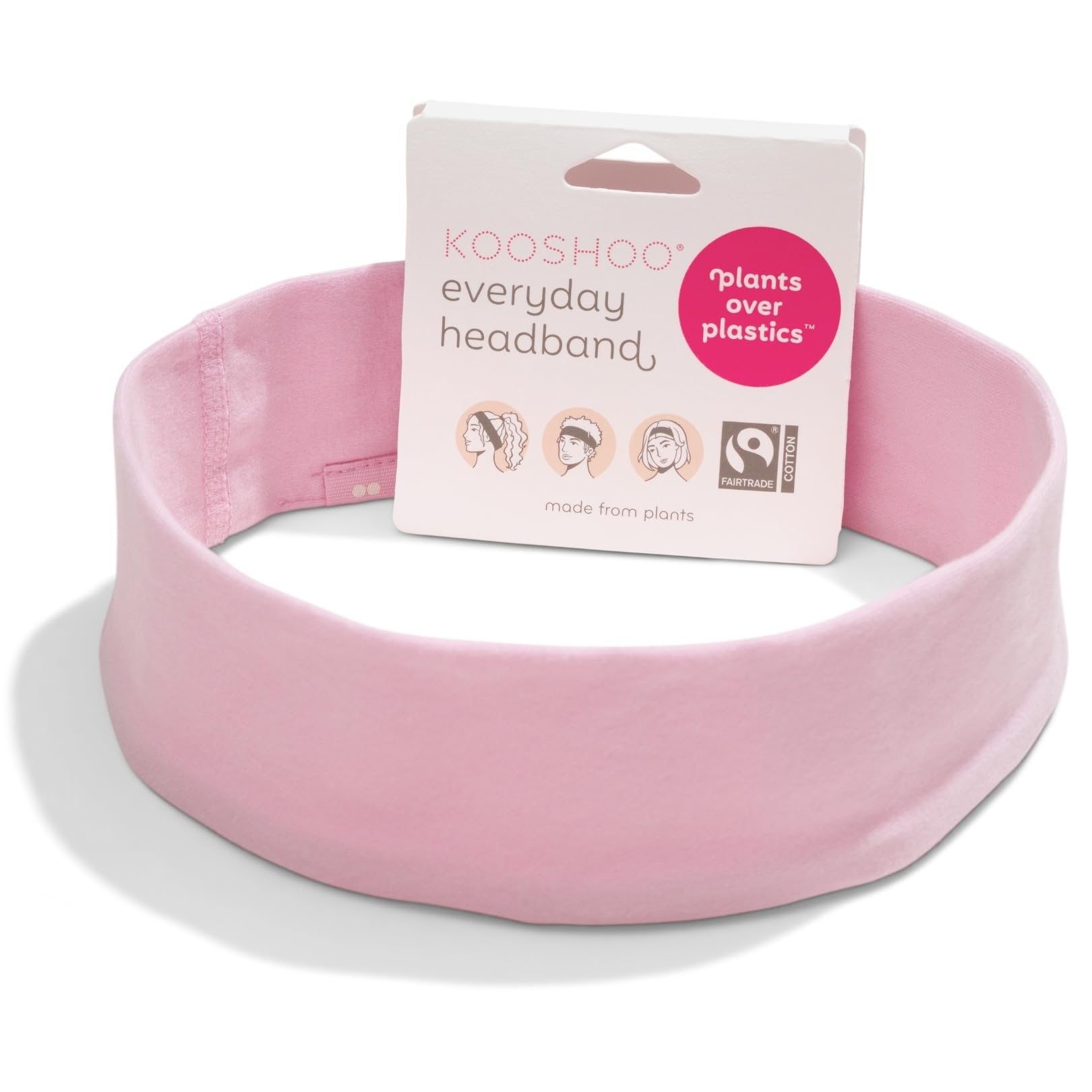kooshoo Organic Twist – Cinta para el Pelo – la Enso Algodón orgánico, Sweat-Wicking Yoga pañuelo para la Cabeza, ética, Fabricado en EE. UU.