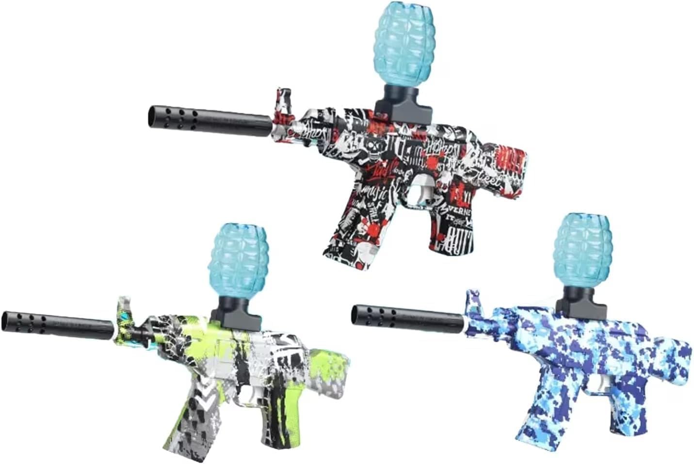 MSQUARE Electric Gel Ball Blaster, Rechargeable Battery And USB Cable, Portable & Lightweight, Provide Hours Of Fun Play, Outdoor Fun Game, Assorted Colours
