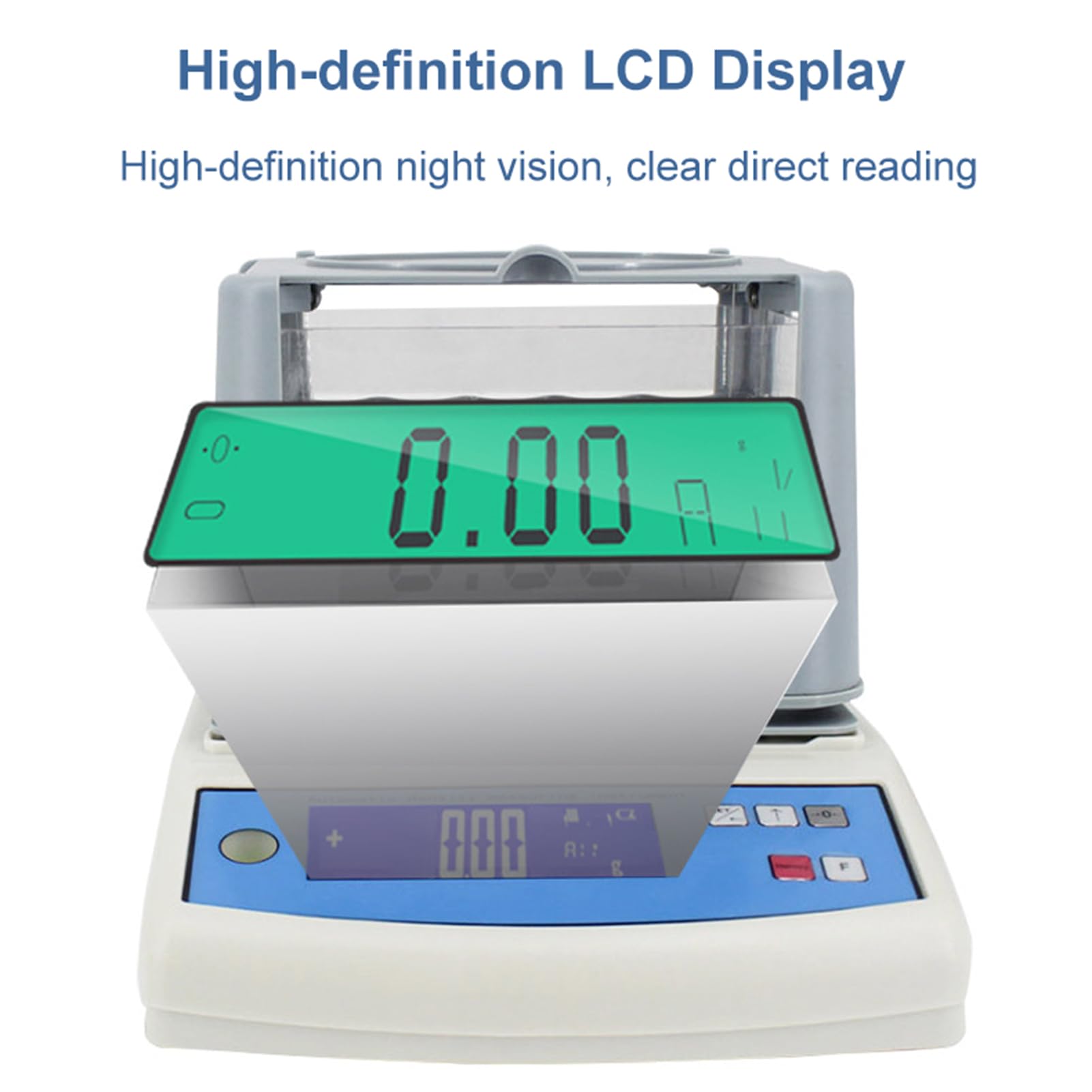 Densimetro elettronico dei solidi per il laboratorio, attrezzatura di misura del tester di densità del ³ di Digital del ³ di 300g/600g di alta precisione 0,001 G/cm³