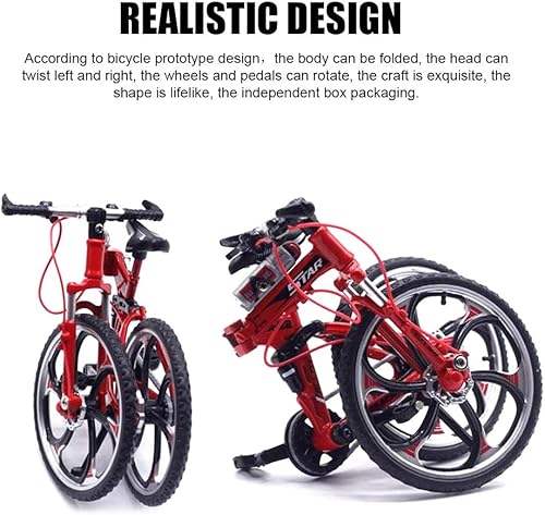 Miniatura 2 de Lynkaye 1 mini bicicleta de montaña con dedo de aleación de zinc, dedo de montaña, mini bicicleta modelo de bicicleta, juguete para niños,