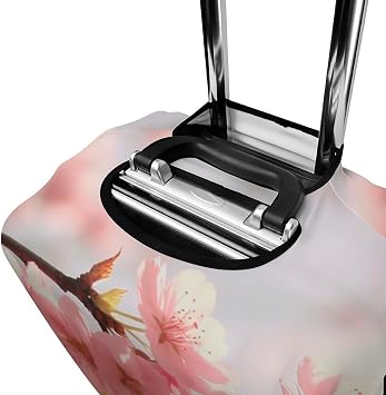 Housse De Valise Imprimée Fleurs De Cerisier - Élastique, Lavable, 4 Tailles, Protection Anti-rayures - 3