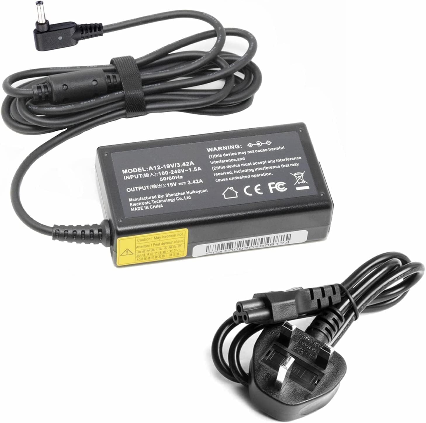 Replacement 65W Charger - 4.0 x 1.35mm - Adapter for ASUS Zenbook Vivobook 14 15 S14 S15 E203m E203n E406ma S200e S510u UX305 UX305c UX305f UX310u X102b X453m X540l X540s X553m X553s