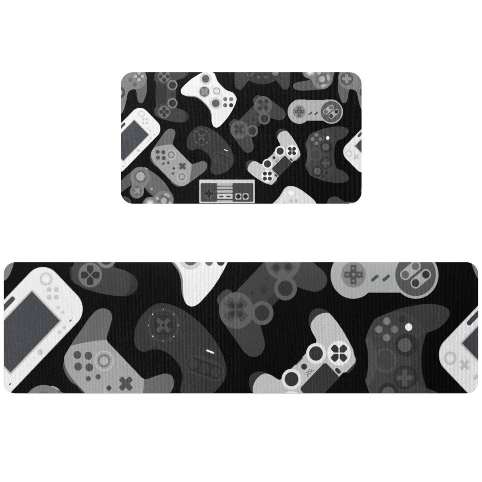 Alfombrillas de cocina con mando de videojuegos: confort lavable y antideslizante para tu hogar