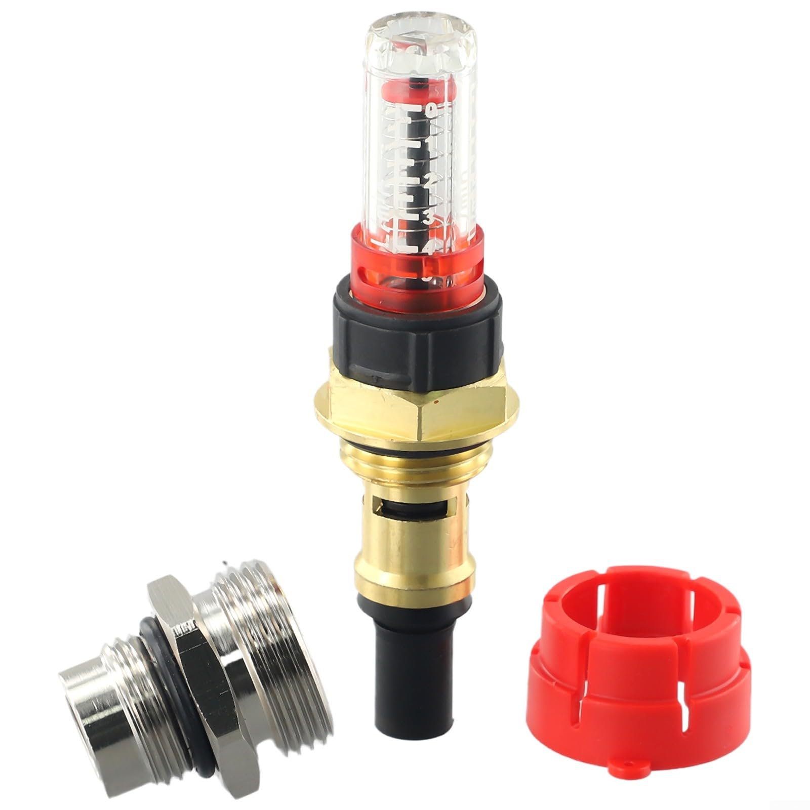 Regolatore di flussometro DN25 con collettore di riscaldamento a pavimento con struttura in ottone ABS, vetro di vista rimovibile e indicatore di portata visiva(10)