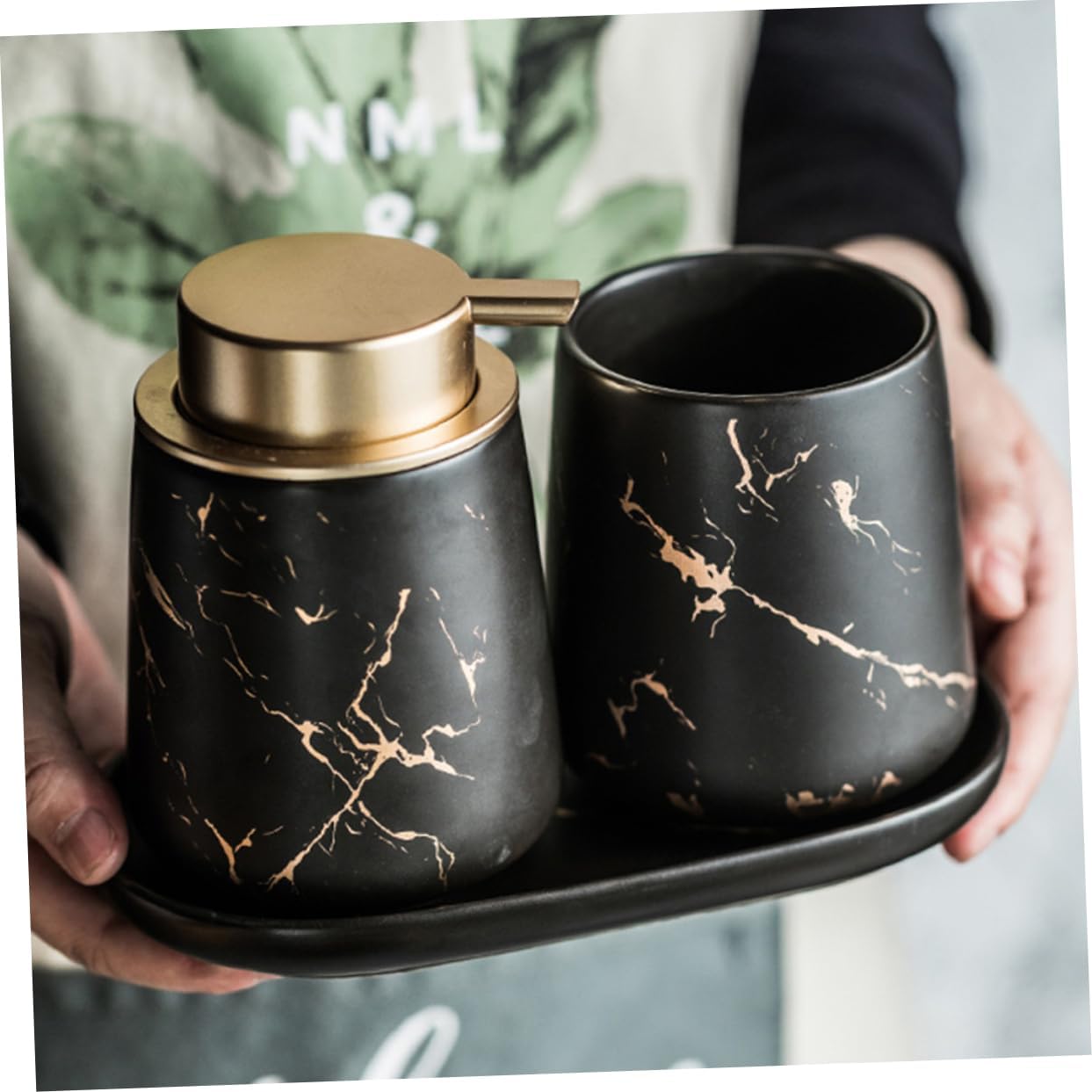 1set Toilet Storage Set Toothbrush Holder Toothpaste Cup Soap Lotion Bottle Boys and Girls Decor Easy Cleaning