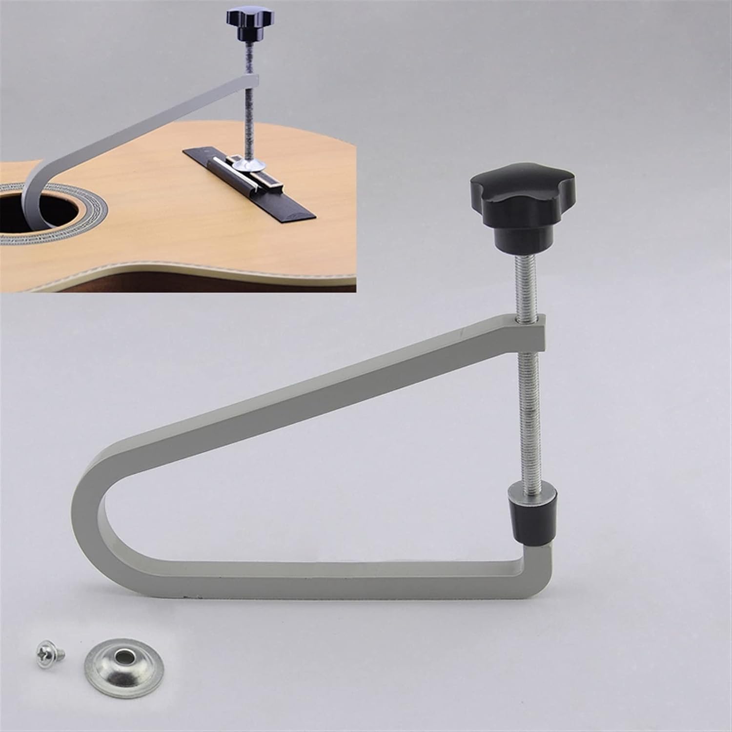 Guitar Making Tools Acoustic Guitar Bridge Clamp/Cast Steel Deep Throat Clamp/Deep
