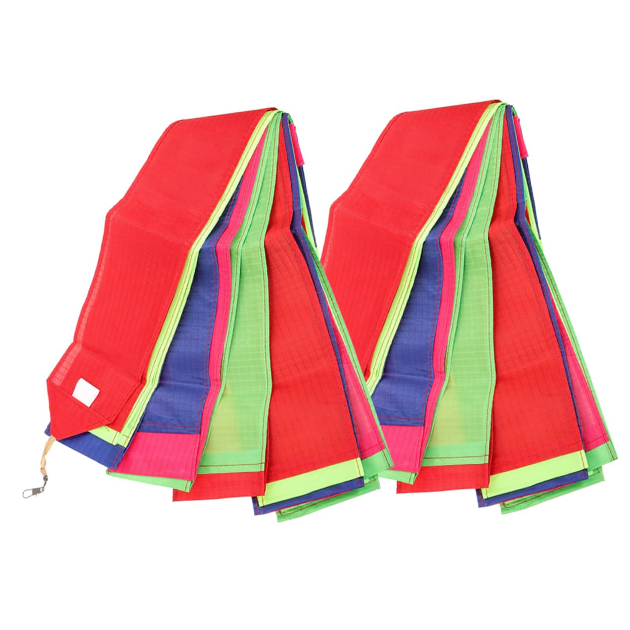 Parliky 2Pcs Colorful Kite Tail Decoration Long Flat Ribbon Streamers for Outdoor Parties DIY Kite Accessories Enhance Flying Stability Fun