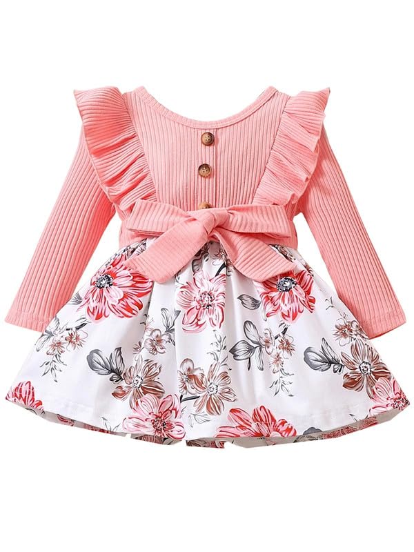 Niren Enterprise Baby Girls Modal net and kiktkat Full and Short Sleeve Baby Frocks