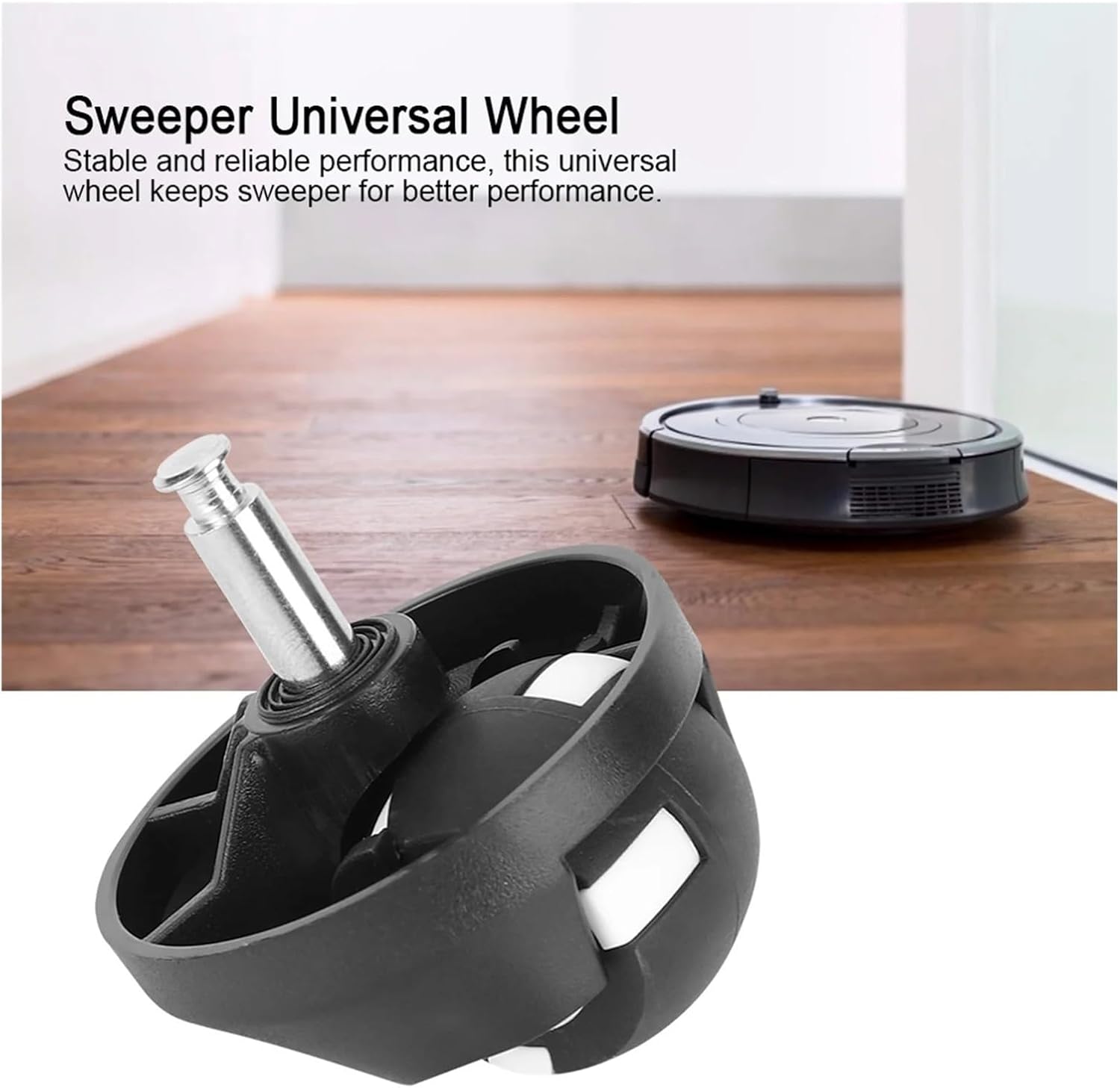 E518 Vacuum Cleaner Sweeper Universal Wheel Fit Replacement Parts,Compatible For Eufy, 11s 30 Robot Vacuum Cleaner Attachments