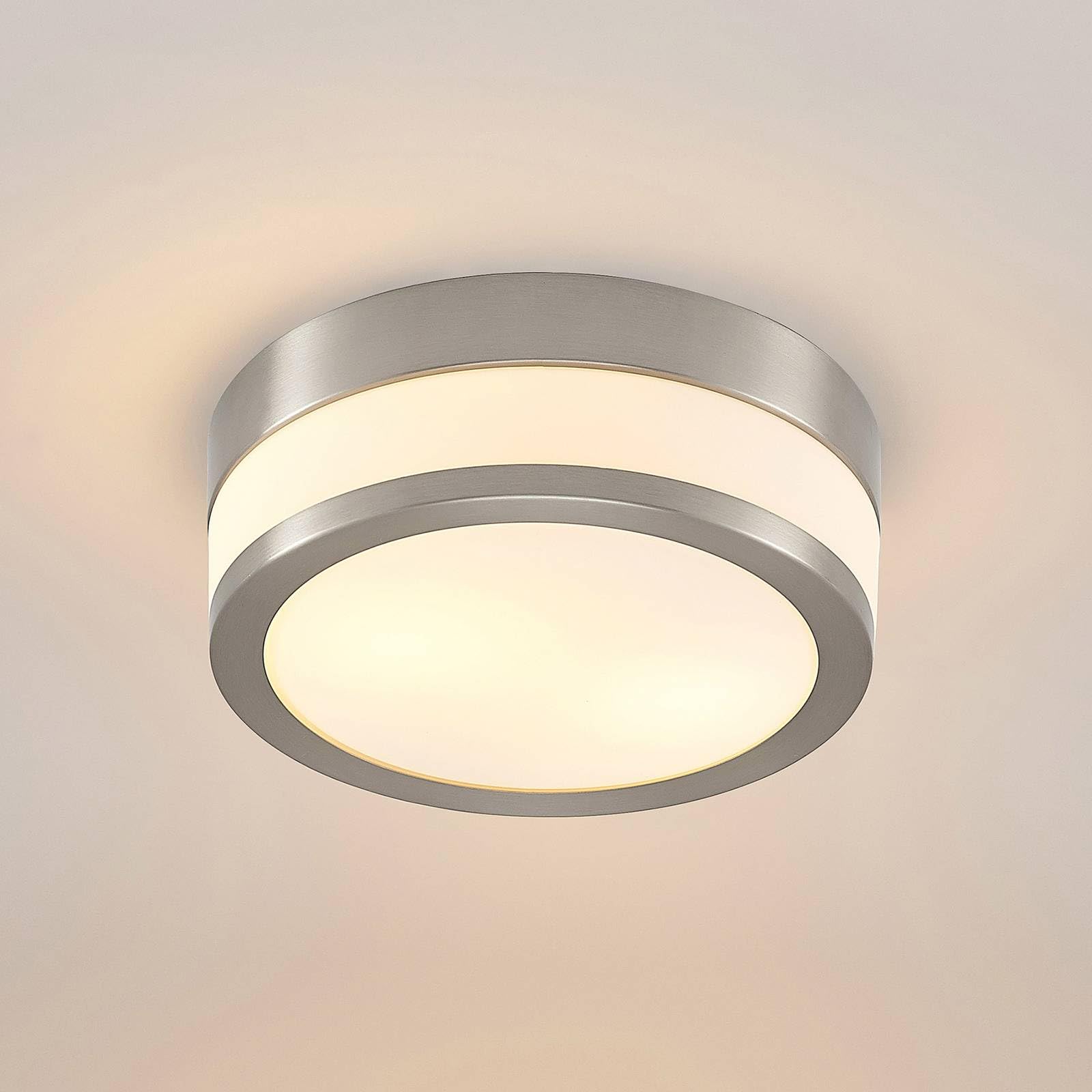 Lindby Plafoniera dimmerabile (Moderno) colore Grigio, in Metallo ad es. Bagno plafoniera per bagno lampada